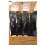 Chinese Lacquer Folding Screen