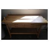Hardwood Work Bench Table