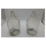 (2) 1 Gallon Glass Jugs