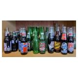 Shelf Of Various Soda Bottles