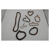 Necklaces Stones& One Wood Necklace