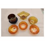 7 Various Carnival Glass Bowls