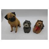 3 Dog Ornaments