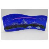Hand Fuse Glass art Curve Platter