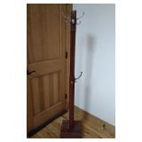 Dark Wood Coat/Hat Rack