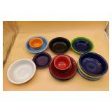Box Of Fiesta Various Colorful Bowls & Plates