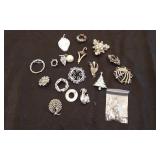 Silver Plated Pins/Brooches