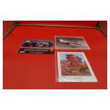 3 Autographed NASCAR photos
