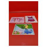 3 Autographed Photos, Voice Actors