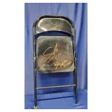 ECW, Bill Alfonso Autographed Metal Folding Chair
