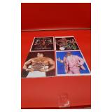 4 Autographed Professional Wrestler Photos