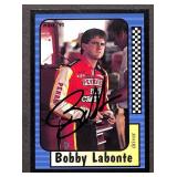 Signed Bobby Labonte NASCAR Trading Card