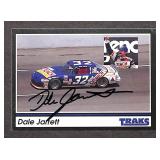 Signed Dale Jarrett, 1991 Traks #32 Trading Card