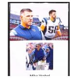 Autographed Photo Mike Vrabel New England Patriots