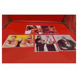 5 Autographed Professional Wrestler Photos