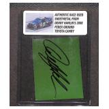 Denny Hamlin Signed 2012 Race Used Sheetmetal
