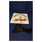 Ted Nugent Autographed Pickguard & Sticker