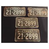 4 Tennessee Tags