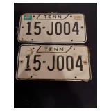 2 1975 Carter County TN Commercial Tags