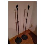 2 Metal Adjustable Microphone Stands