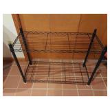 2 Shelf Metal Shelf