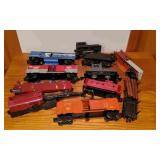 11 (O) Gauge Railroad Cars.