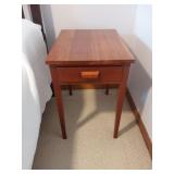 One Drawer Table W/Tabered Legs
