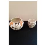 2 Acoma Southwest Pottery Bowls