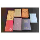 7 Small Antique Hardback Books