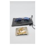 Nickel Silver Belt Buckle & Mirror Image Aviators