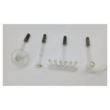 Vtg. Electrotherapy Facial & Scalp Glass Pieces