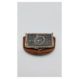 Kirscher & Breen Leather Squeeze-Frame Coin Purse