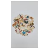 Assorted Mix Of Colorful Postage Stamps