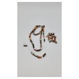 Gemstone Tube Bead Necklace & Beads