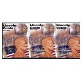 3 "Lincoln Cents" Coin Folders