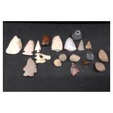 Collection Projectile Points or Arrowheads & Misc