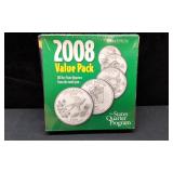 2008 Five State Quarters Value Pack