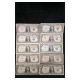 (10) 1957 Series One-Dollar Legal Tender Notes