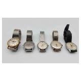 5 Various Mens Timex Watches