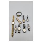 9 Various Styled Wrist Watches