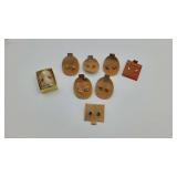Various Sets Of 14K Gold 'Post' Studded Earrings