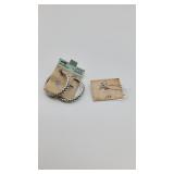 'Today By Benrus' Hoops & Lapel Pin