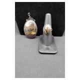 Bumblebee Jasper Ring and Pendent