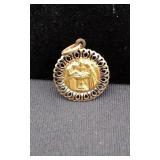18k Baptisim Medal Pendent