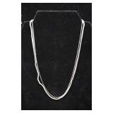 5 Silver Necklaces & Bracelets.