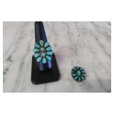 Turquoise Ring and matching Clip