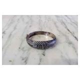 8kt two-Toned Bangle Bracelet