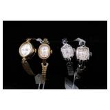 Four Ladies' Cocktail Wrist Watches