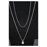 Silver Chain and pendent and Silver chain