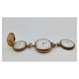 2 Waltham & 1 Elgin Pocket Watches